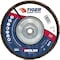 Weiler 7" Tiger Ceramic Abrasive Flap Disc, Conical (TY29), 40C, 5/8"-11 UNC 50113 - alternate 1